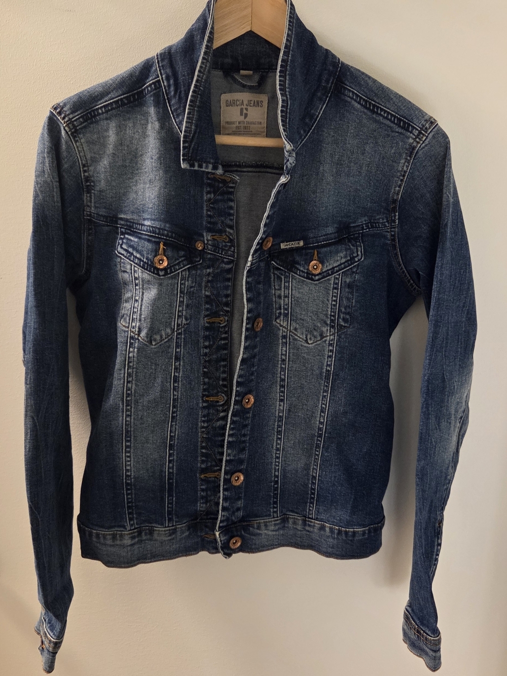 Garcia Jeans Women's Dark Blue Denim Jacket